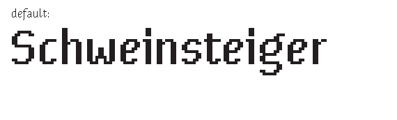 Mota Pixel Letter Styles